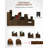 Wooden Guitar Stand For Multiple Guitars, 3-Holder, Front Display Space-Saving Floor Guitar Rack For Home, Studio, Stage, Walnut Color (For 2 Electric+1 Acoustic)-509378515-509378509