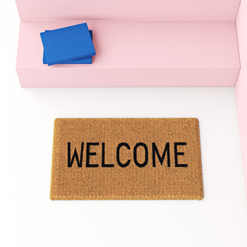 Tapis de porte d'extérieur Ahron 27 po x 16 po