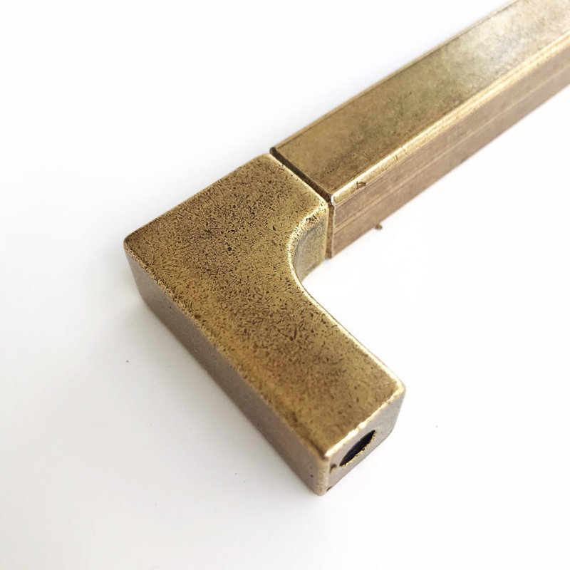 Lora 12-5/8" Center to Center Cabinet Handle in Aged Brass