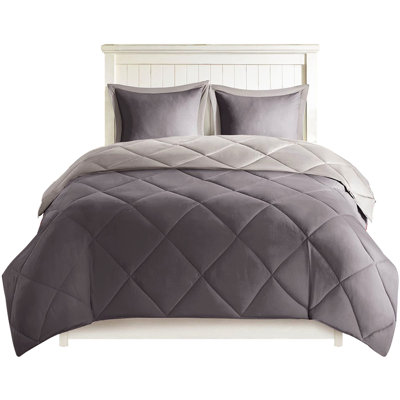 3M Twin/Twin Xl Comforter With Breathable And Fluffy Filling Reversible Down Alternative Diamond Quilting