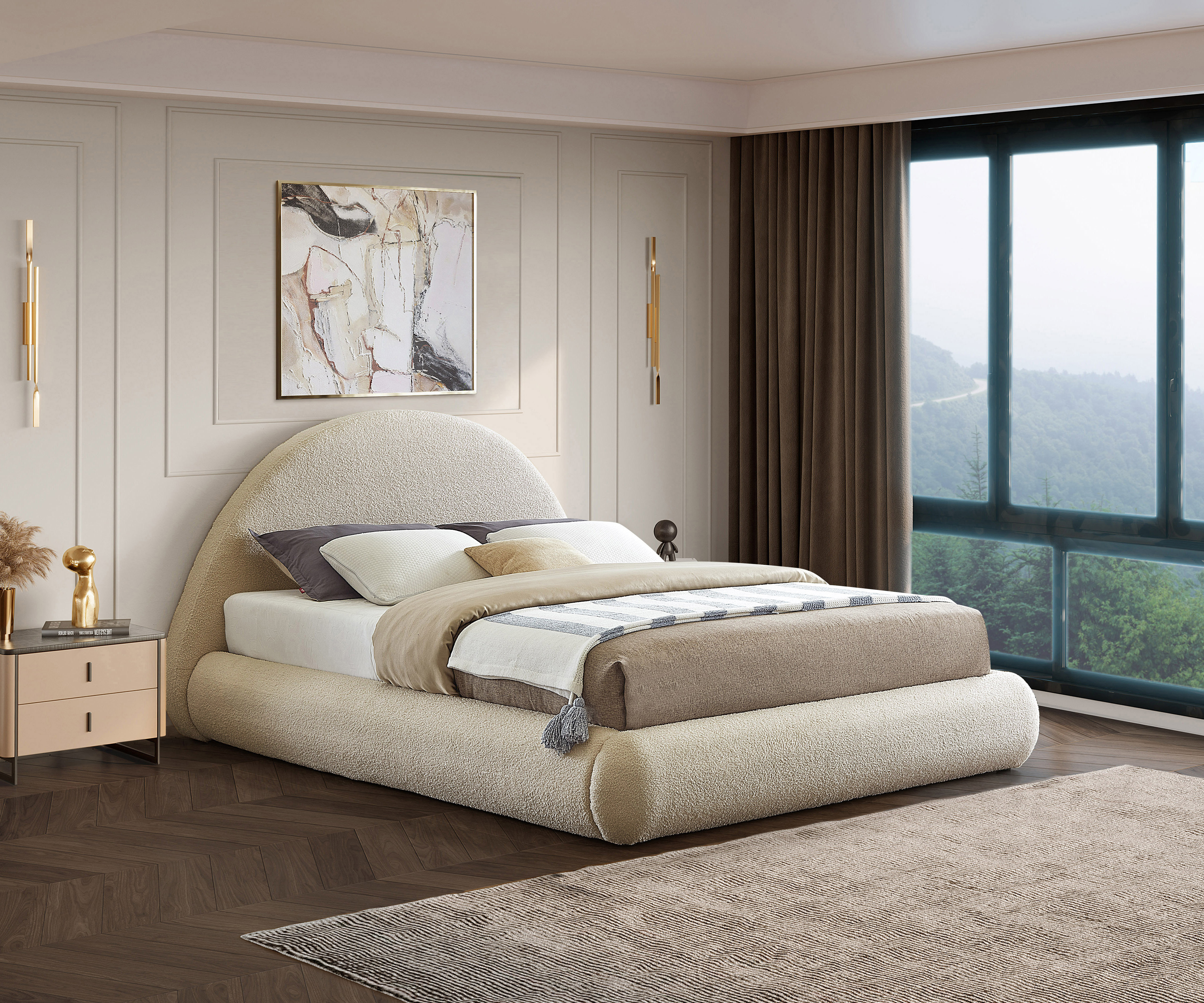 Kamella Upholstered Platform Bed