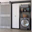 Armoire à balai blanche avec étagères intérieures - organisez votre espace de rangement moderne