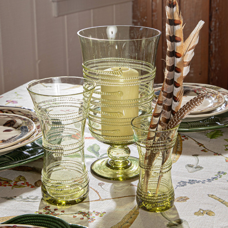 Ella Corset Vase - Green, 6" H x 3" W x 3" D