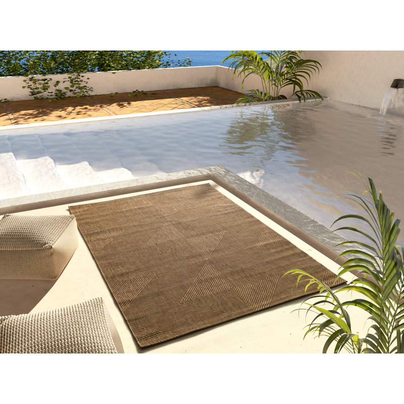 Adry Rectangle Moroccan Flatweave Indoor / Outdoor Area Rug, Rectangle 160 x 230cm