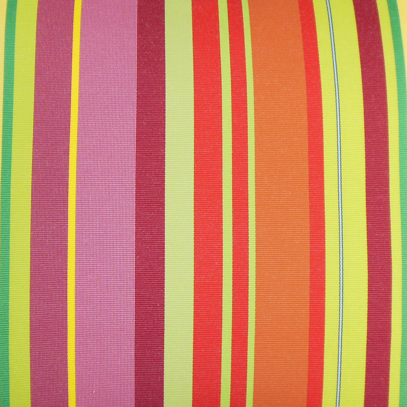 Housse de coussin en coton à rayures laird, 20 po x 20 po, Rayon de soleil
