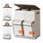 2 Removable 47.8 Gal Double Laundry Hamper with Lid