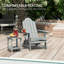Chaise Adirondack pliable en plastique-299956319