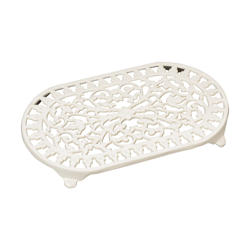 Oval 1 Piece Trivet, Champagne