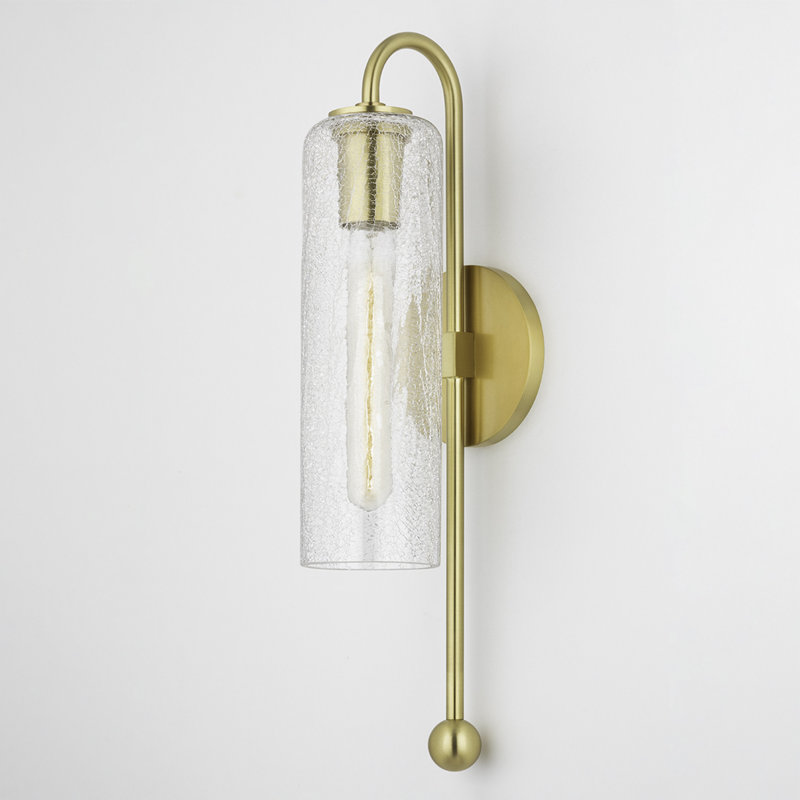 Skye 1 Light Wall Sconce, Aged Brass