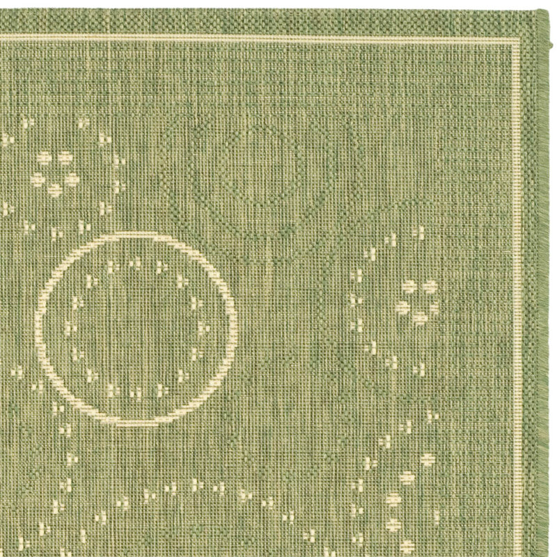 Tapis d'intérieur / extérieur à motif géométrique Herefordshire Performance, Rectangle 2 pi 7 po x 5 pi