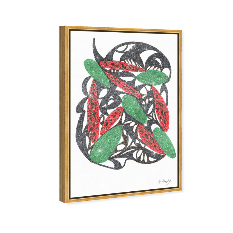 Manuel Roman - Watermelon Still Life Print by Oliver Gal, 55"H x 37"W, Gold Floater Frame