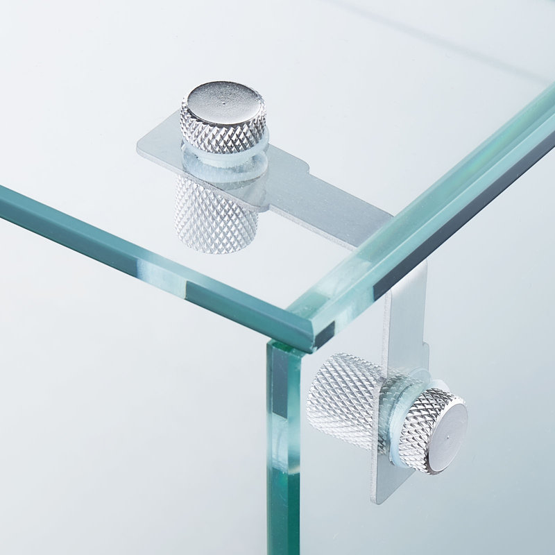 51'' Stainless Steel Refrigerated Condiment Prep Station with Glass Guard