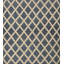 Geometric Area Rug in White/Blue