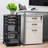 Mind Reader Multipurpose Rolling Storage Cart with Drawers, Office Organizer, Utility Cart, Metal Mesh, Black