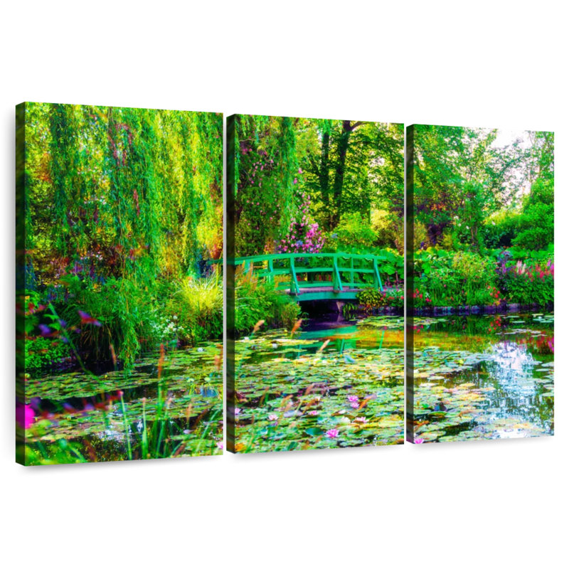 Jardin de Senne Monet à Giverny, France, H 20 po x l 33 po