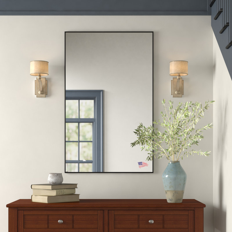 Derosier Metal Flat Wall Mirror, 54.5" H x 34.5" W