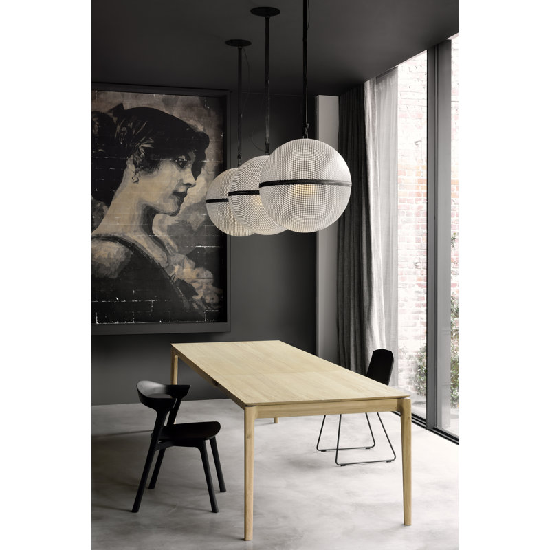 Bok Solid Wood Dining Chair, Oak Black