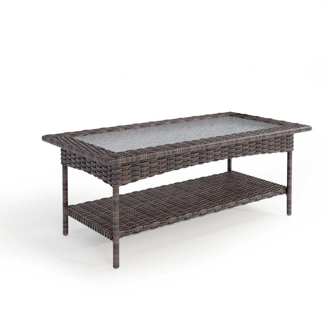 Aibek Rectangular 23.6'' L x 47.2'' W Outdoor Coffee Table Red Barrel Studio®