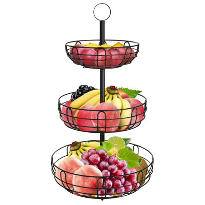 Prep & Savour Independence Metal Fruit Bowl