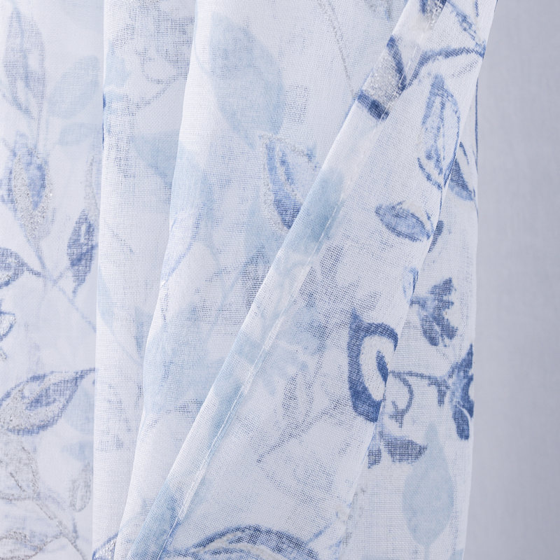Paire de rideaux transparents Debartolo, Bleu