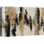 «Black Gold Abstract Design Art», reproduction d'art sur toile encadrée extra large-720422622-720422620