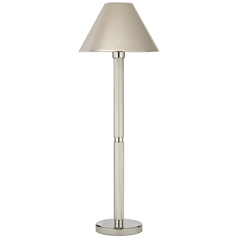 Barrett Buffet Table Lamp, Polished Nickel
