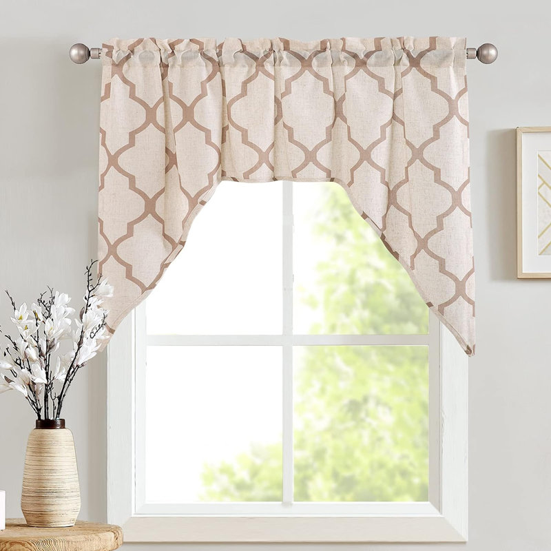 Cantonnière Naimur, Brun / beige