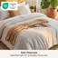 Ensemble d'édredon très grand Literie, literie beige prélavée douce pour toutes les saisons, ensemble de lit en duvet synthétique 3 pièces GentleSoft ™, 1 édredon léger (104 po x 90 po) et 2 taies d'oreiller (20 po x 36 po)-100776141