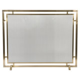 Gatsby Mesh Fireplace Screen - Single Panel, Steel Frame