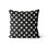 Coussin 18 x 18 à pois noir et blanc