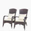 Chaise de patio avec coussins (coussin gris)-1439298872