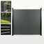 4ft High Aluminium Slatted Fence Kit with 100mm Slats - Modern Garden Fencing (Black & Anthracite Grey)-135433008-135433006-135433024