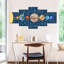 Système solaire et constellations, reproduction sur toile-1771825798
