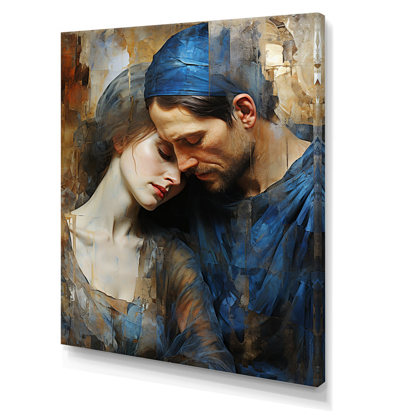 Pieta deuil, collage sur toile, H 40 po x l 30 po x P 1,5 po, Toile tendue