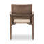 Fauteuil en tissu brun / beige Bauder-1687213282