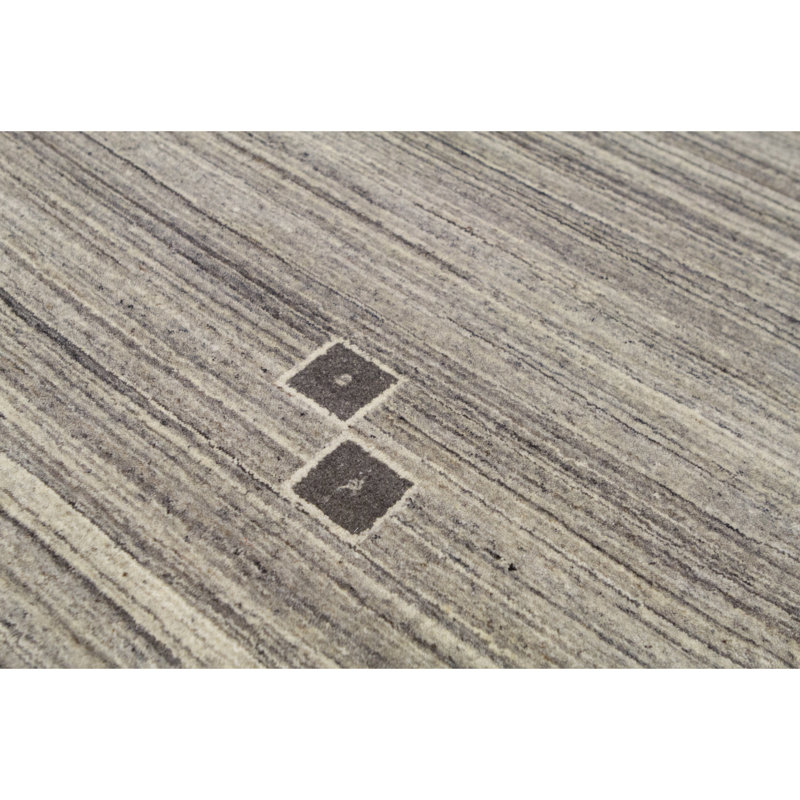 Wool Area Rug in Gray