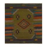 One-of-a-Kind 3'8" X 3'9" Hand Knotted Area Rug