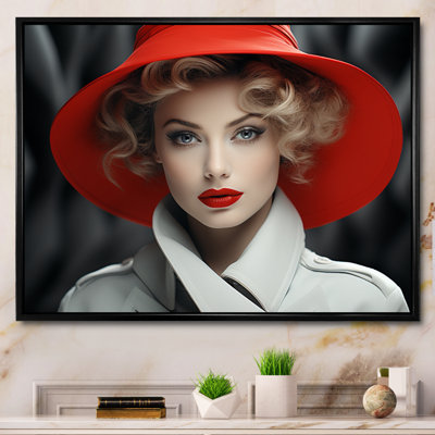 Raianna " France Parisian Fashion Portrait III " Mixed Media Print