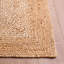 Tapis de couleur unie en fibres de naturelles de jute et de coton tissées à la main avec envers en latex Marie-66291108