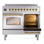 Cuisinière à induction ILVE Nostalgie II Series 40 po avec 6 éléments à induction (porte en verre)-1695305320