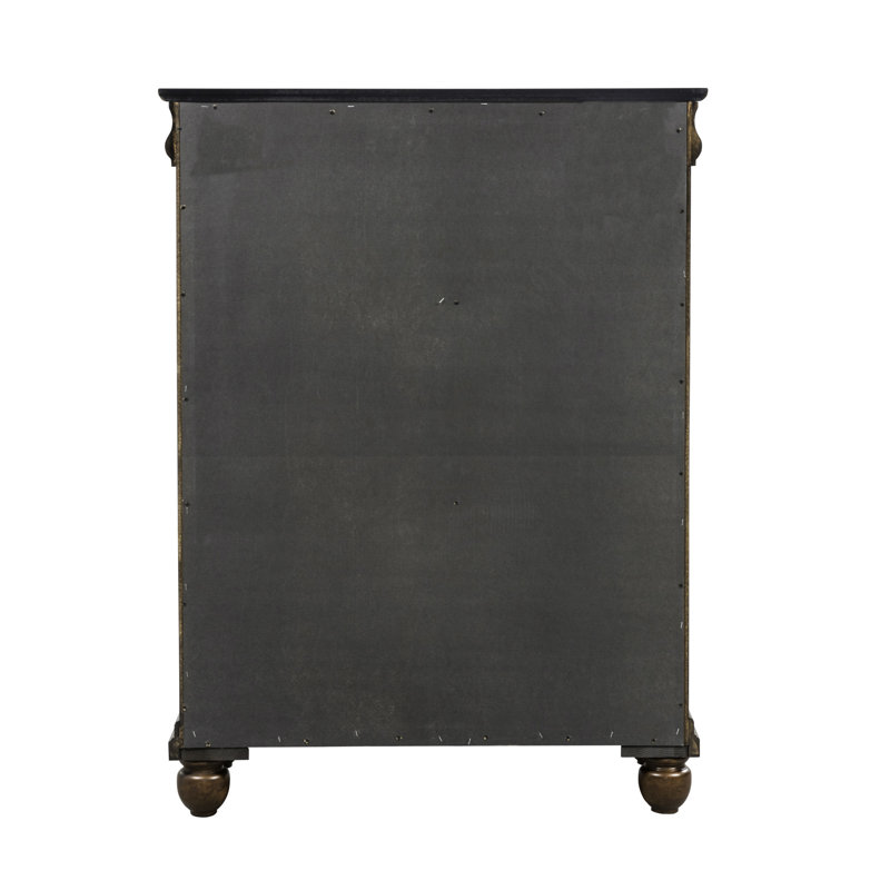 Lenny Panel Bed, Dresser & Mirror, Chest Bedroom Set, 4 Pieces: Bed, Chest, Dresser, Mirror, California King