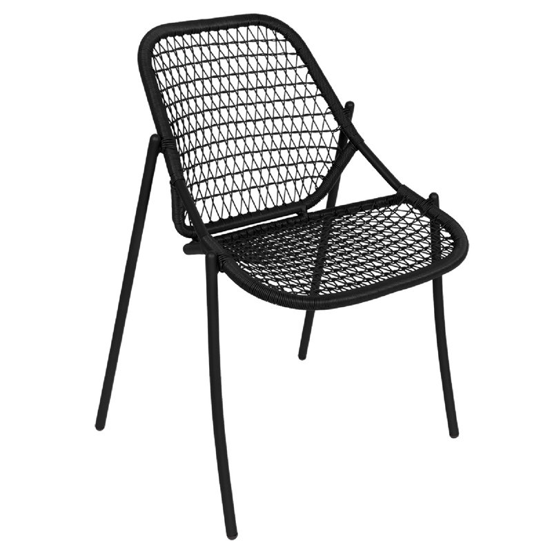 Sixties Outdoor Lounge Chair, Liquorice