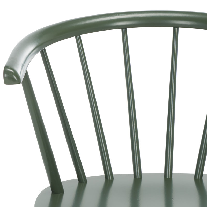 Chaise de salle à manger en bois massif Sheffield, Vieux vert