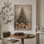 Œuvre d'art de Noël rétro, photos de salon, impression sur toile encadrée-132863220-132863226