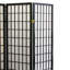Paravent 70 po à 3 panneaux, cloison d'intimité de style Shoji japonais, finition noire | Idée cadeau-120993504-120993503