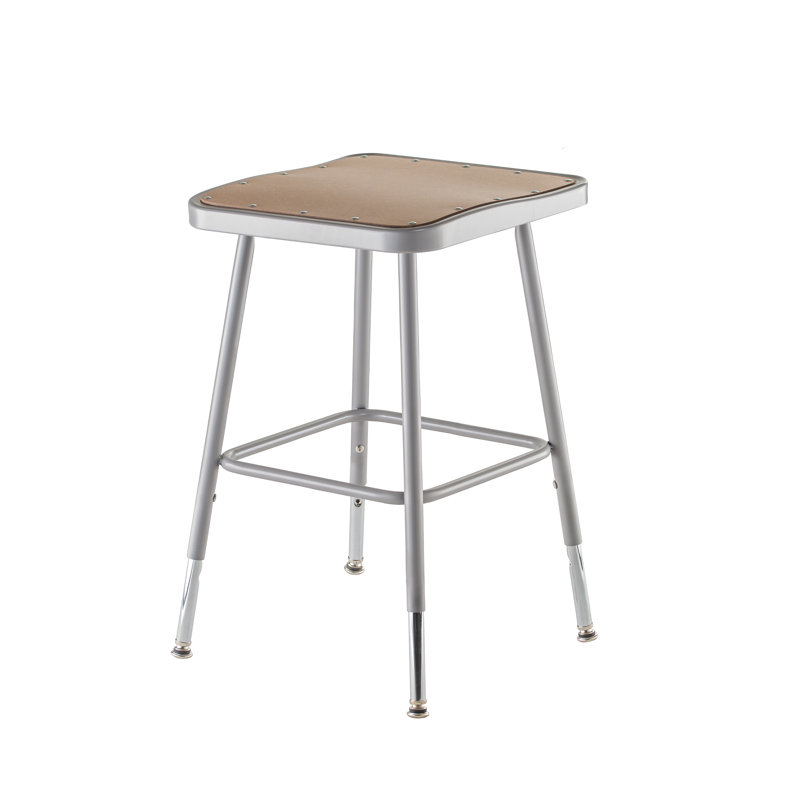 Backed Industrial Stool Footring, 19" - 27" Adjustable, Not Included
