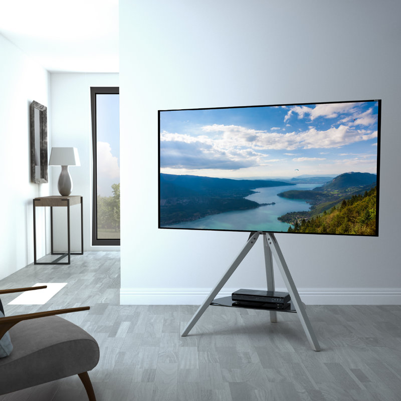 Channell TV Stand for TVs up to 70", Grey/Black