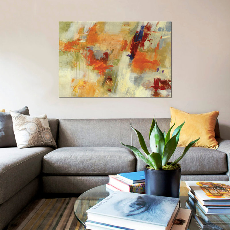 " Algorithm " by Jill Martin, 26" H x 40" W x 1.5" D, Wrapped Canvas, No Mat