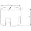 Repose-pieds Ploom PLOM-002 H 18 po x l 16 po x P 16 po-1085067941
