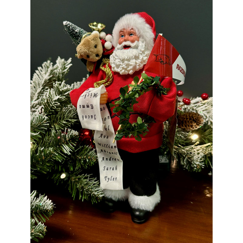 The Holiday Aisle® Arkansas Proud Santa 12 "